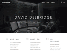 Tablet Screenshot of daviddelbridge.com